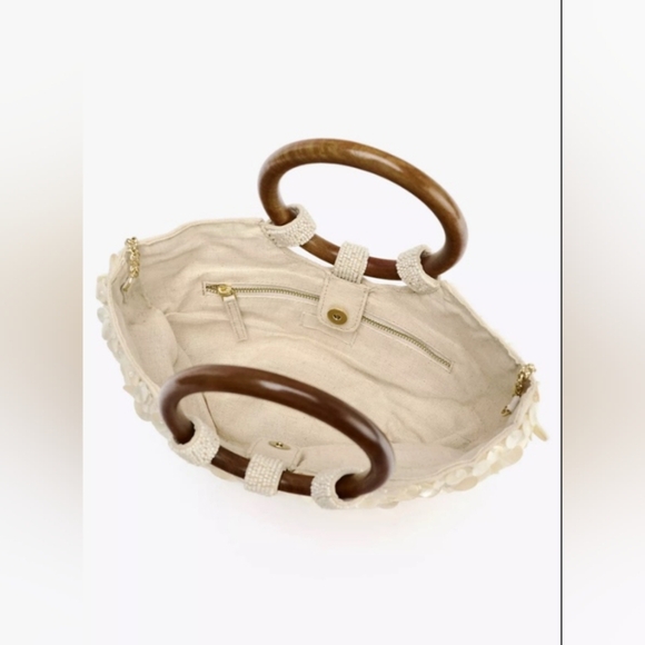 Zara Faux Mother Of Pearl Applique Bag - Picture 3 of 5